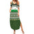 Palestine Christmas Family Matching Summer Maxi Dress and Hawaiian Shirt with Green-White Theme, Tree Ornaments, and Nativity Scene Motif - Wonder Print Shop