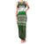 Palestine Christmas Family Matching Tank Maxi Dress and Hawaiian Shirt with Green-White Theme, Tree Ornaments, and Nativity Scene Motif - Wonder Print Shop