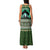 Palestine Christmas Family Matching Tank Maxi Dress and Hawaiian Shirt with Green-White Theme, Tree Ornaments, and Nativity Scene Motif - Wonder Print Shop