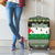 Palestine Christmas Luggage Cover with Green-White Theme, Tree Ornaments, and Nativity Scene Motif - Wonder Print Shop