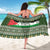 Palestine Christmas Sarong with Green-White Theme, Tree Ornaments, and Nativity Scene Motif - Wonder Print Shop