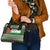 Palestine Christmas Shoulder Handbag with Green-White Theme, Tree Ornaments, and Nativity Scene Motif - Wonder Print Shop