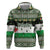 Palestine Christmas Zip Hoodie with Green-White Theme, Tree Ornaments, and Nativity Scene Motif - Wonder Print Shop
