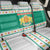 Bulgaria Christmas Back Car Seat Cover with Green-White Theme, Coat of Arms, and National Flag Motif - Wonder Print Shop