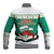 Bulgaria Christmas Baseball Jacket with Green-White Theme, Coat of Arms, and National Flag Motif - Wonder Print Shop
