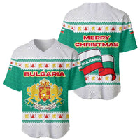 Bulgaria Christmas Baseball Jersey with Green-White Theme, Coat of Arms, and National Flag Motif - Wonder Print Shop