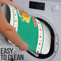 Bulgaria Christmas Bathroom Set with Green-White Theme, Coat of Arms, and National Flag Motif - Wonder Print Shop