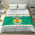 Bulgaria Christmas Bedding Set with Green-White Theme, Coat of Arms, and National Flag Motif - Wonder Print Shop