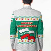 Bulgaria Christmas Blazer with Green-White Theme, Coat of Arms, and National Flag Motif - Wonder Print Shop
