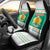 Bulgaria Christmas Car Seat Cover with Green-White Theme, Coat of Arms, and National Flag Motif - Wonder Print Shop
