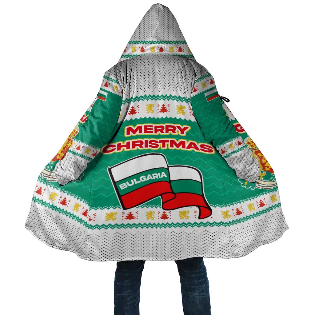 Bulgaria Christmas Cloak with Green-White Theme, Coat of Arms, and National Flag Motif - Wonder Print Shop