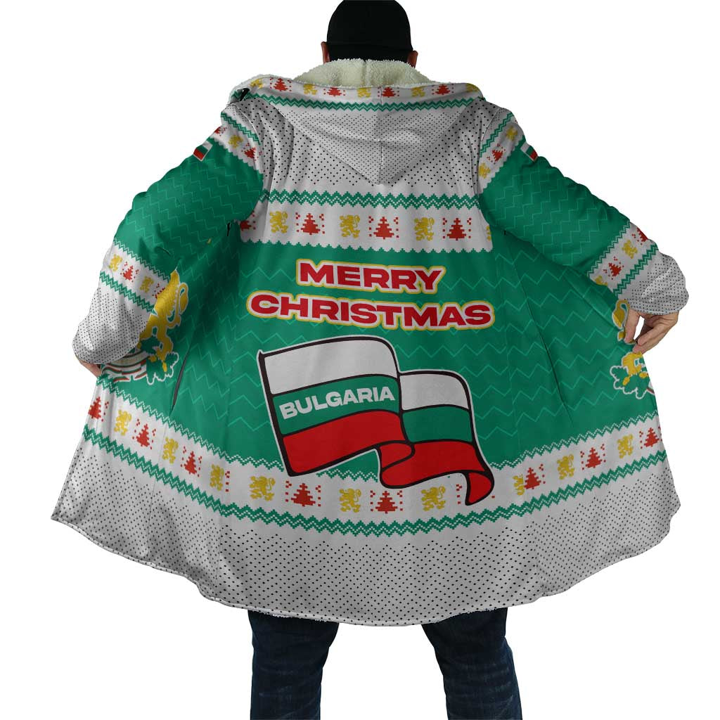 Bulgaria Christmas Cloak with Green-White Theme, Coat of Arms, and National Flag Motif - Wonder Print Shop