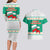 Bulgaria Christmas Couples Matching Long Sleeve Bodycon Dress and Hawaiian Shirt with Green-White Theme, Coat of Arms, and National Flag Motif - Wonder Print Shop