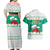 Bulgaria Christmas Couples Matching Off Shoulder Maxi Dress and Hawaiian Shirt with Green-White Theme, Coat of Arms, and National Flag Motif - Wonder Print Shop