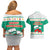Bulgaria Christmas Couples Matching Off Shoulder Short Dress and Hawaiian Shirt with Green-White Theme, Coat of Arms, and National Flag Motif - Wonder Print Shop