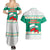 Bulgaria Christmas Couples Matching Summer Maxi Dress and Hawaiian Shirt with Green-White Theme, Coat of Arms, and National Flag Motif - Wonder Print Shop