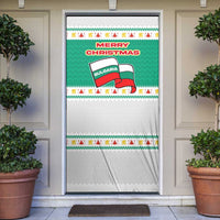 Bulgaria Christmas Door Cover with Green-White Theme, Coat of Arms, and National Flag Motif - Wonder Print Shop