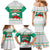 Bulgaria Christmas Family Matching Mermaid Dress and Hawaiian Shirt with Green-White Theme, Coat of Arms, and National Flag Motif - Wonder Print Shop