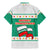 Bulgaria Christmas Family Matching Mermaid Dress and Hawaiian Shirt with Green-White Theme, Coat of Arms, and National Flag Motif - Wonder Print Shop