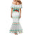 Bulgaria Christmas Family Matching Mermaid Dress and Hawaiian Shirt with Green-White Theme, Coat of Arms, and National Flag Motif - Wonder Print Shop