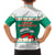 Bulgaria Christmas Family Matching Off Shoulder Maxi Dress and Hawaiian Shirt with Green-White Theme, Coat of Arms, and National Flag Motif - Wonder Print Shop
