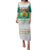 Bulgaria Christmas Family Matching Puletasi and Hawaiian Shirt with Green-White Theme, Coat of Arms, and National Flag Motif - Wonder Print Shop