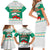 Bulgaria Christmas Family Matching Short Sleeve Bodycon Dress and Hawaiian Shirt with Green-White Theme, Coat of Arms, and National Flag Motif - Wonder Print Shop
