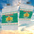 Bulgaria Christmas Garden Flag with Green-White Theme, Coat of Arms, and National Flag Motif - Wonder Print Shop