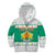 Bulgaria Christmas Kid Hoodie with Green-White Theme, Coat of Arms, and National Flag Motif - Wonder Print Shop