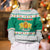 Bulgaria Christmas Kid Ugly Christmas Sweater with Green-White Theme, Coat of Arms, and National Flag Motif - Wonder Print Shop