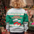 Bulgaria Christmas Kid Ugly Christmas Sweater with Green-White Theme, Coat of Arms, and National Flag Motif - Wonder Print Shop