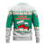 Bulgaria Christmas Ugly Christmas Sweater with Green-White Theme, Coat of Arms, and National Flag Motif - Wonder Print Shop