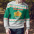 Bulgaria Christmas Ugly Christmas Sweater with Green-White Theme, Coat of Arms, and National Flag Motif - Wonder Print Shop