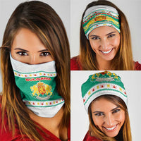 Bulgaria Christmas Neck Gaiter with Green-White Theme, Coat of Arms, and National Flag Motif - Wonder Print Shop