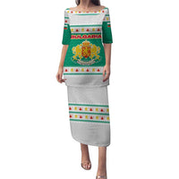 Bulgaria Christmas Puletasi with Green-White Theme, Coat of Arms, and National Flag Motif - Wonder Print Shop