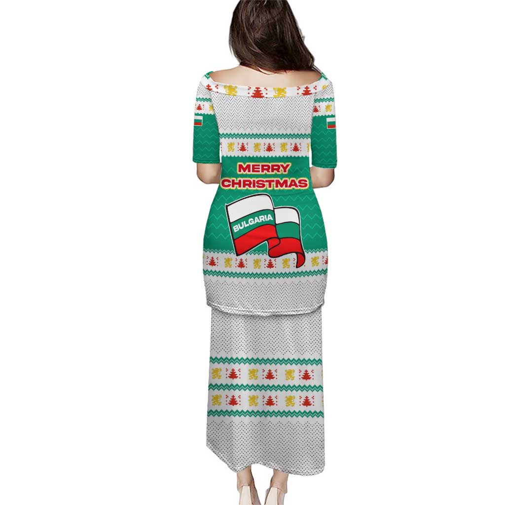 Bulgaria Christmas Puletasi with Green-White Theme, Coat of Arms, and National Flag Motif - Wonder Print Shop