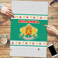 Bulgaria Christmas Puzzle with Green-White Theme, Coat of Arms, and National Flag Motif - Wonder Print Shop