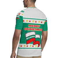 Bulgaria Christmas Rugby Jersey with Green-White Theme, Coat of Arms, and National Flag Motif - Wonder Print Shop