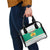 Bulgaria Christmas Shoulder Handbag with Green-White Theme, Coat of Arms, and National Flag Motif - Wonder Print Shop