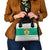 Bulgaria Christmas Shoulder Handbag with Green-White Theme, Coat of Arms, and National Flag Motif - Wonder Print Shop
