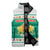 Bulgaria Christmas Sleeveless Puffer Jacket with Green-White Theme, Coat of Arms, and National Flag Motif - Wonder Print Shop