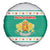 Bulgaria Christmas Spare Tire Cover with Green-White Theme, Coat of Arms, and National Flag Motif - Wonder Print Shop