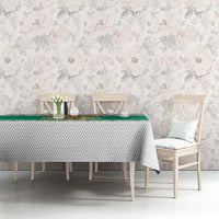 Bulgaria Christmas Tablecloth with Green-White Theme, Coat of Arms, and National Flag Motif - Wonder Print Shop