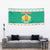 Bulgaria Christmas Tapestry with Green-White Theme, Coat of Arms, and National Flag Motif - Wonder Print Shop