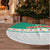 Bulgaria Christmas Tree Skirt with Green-White Theme, Coat of Arms, and National Flag Motif - Wonder Print Shop