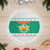 Bulgaria Christmas Tree Skirt with Green-White Theme, Coat of Arms, and National Flag Motif - Wonder Print Shop