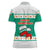 Bulgaria Christmas Women Polo Shirt with Green-White Theme, Coat of Arms, and National Flag Motif - Wonder Print Shop