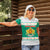 Bulgaria Christmas Women Polo Shirt with Green-White Theme, Coat of Arms, and National Flag Motif - Wonder Print Shop