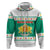 Bulgaria Christmas Zip Hoodie with Green-White Theme, Coat of Arms, and National Flag Motif - Wonder Print Shop