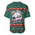 Bulgaria Christmas Baseball Jersey with Green-Red Theme, Golden Lion, and Santa Sleigh Motif - Wonder Print Shop